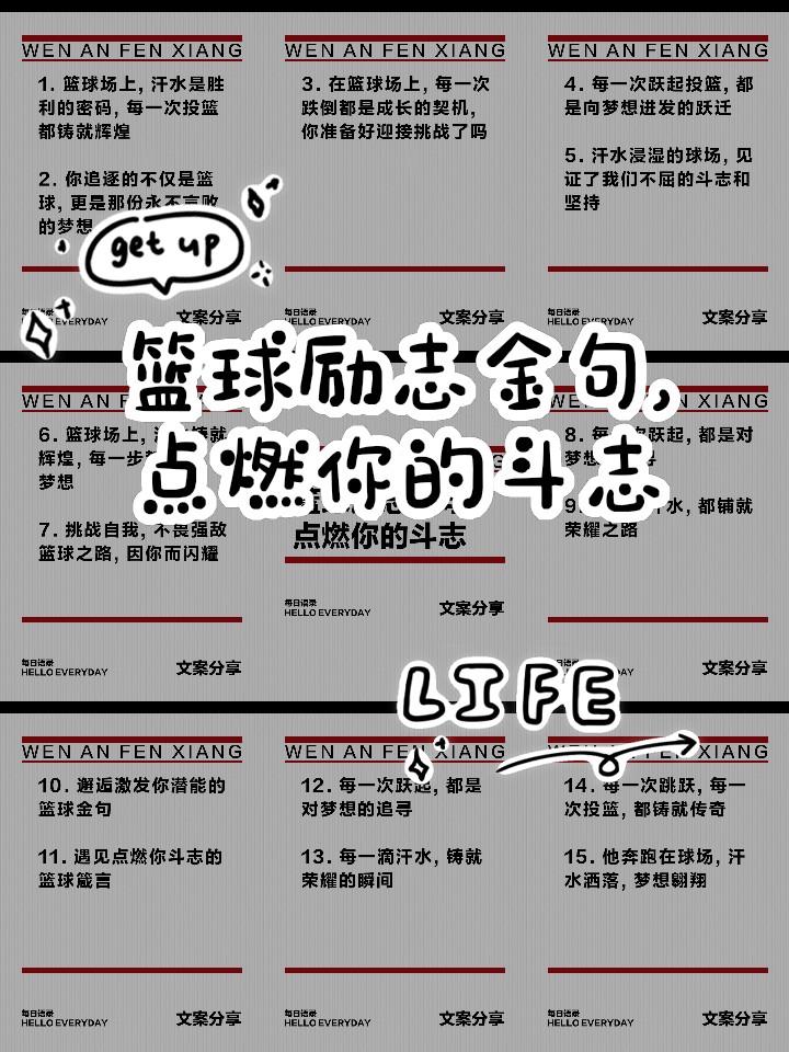 篮球训练说说霸气简短一句话